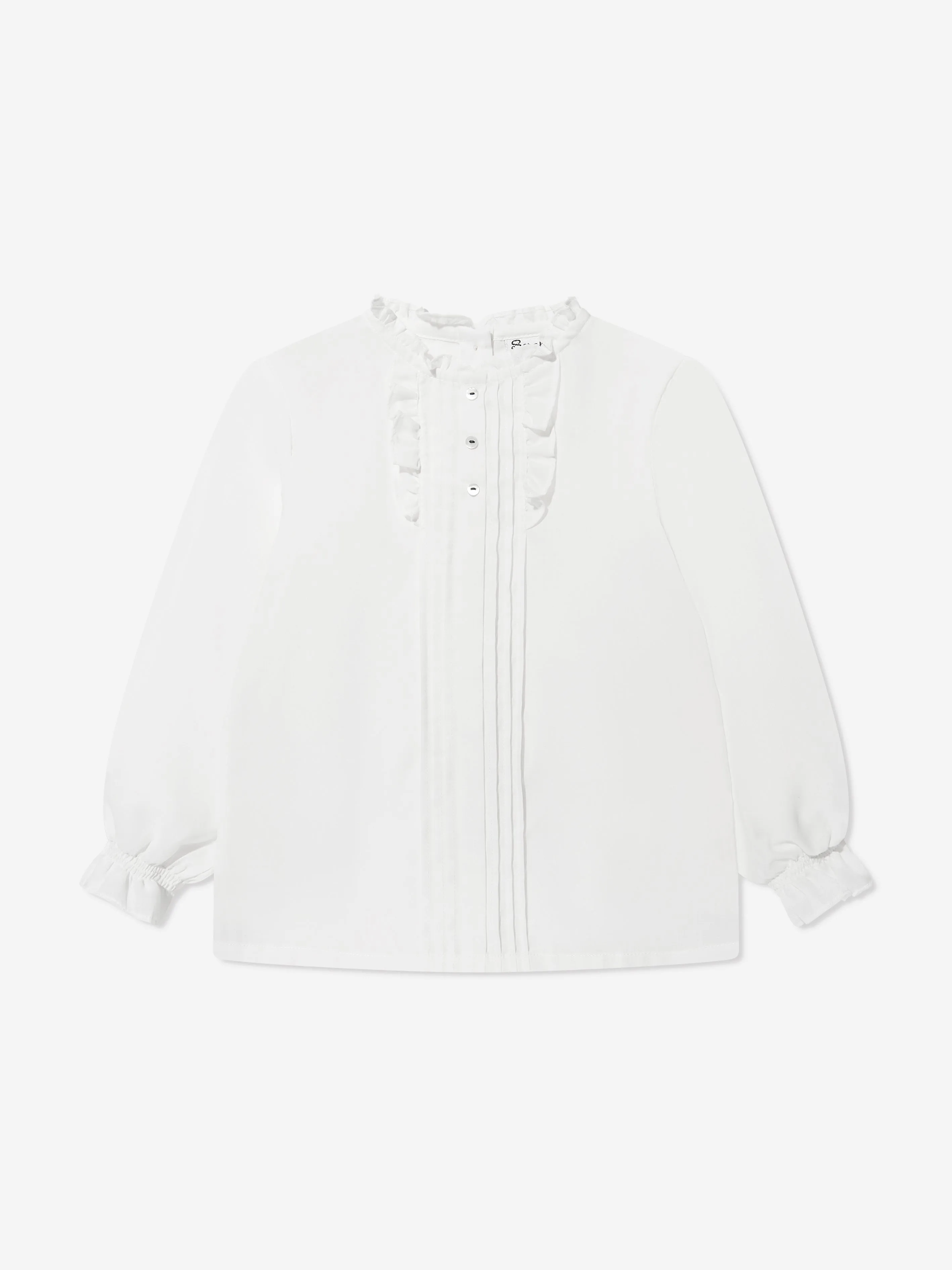 Sarah Louise Girls Blouse in Ivory
