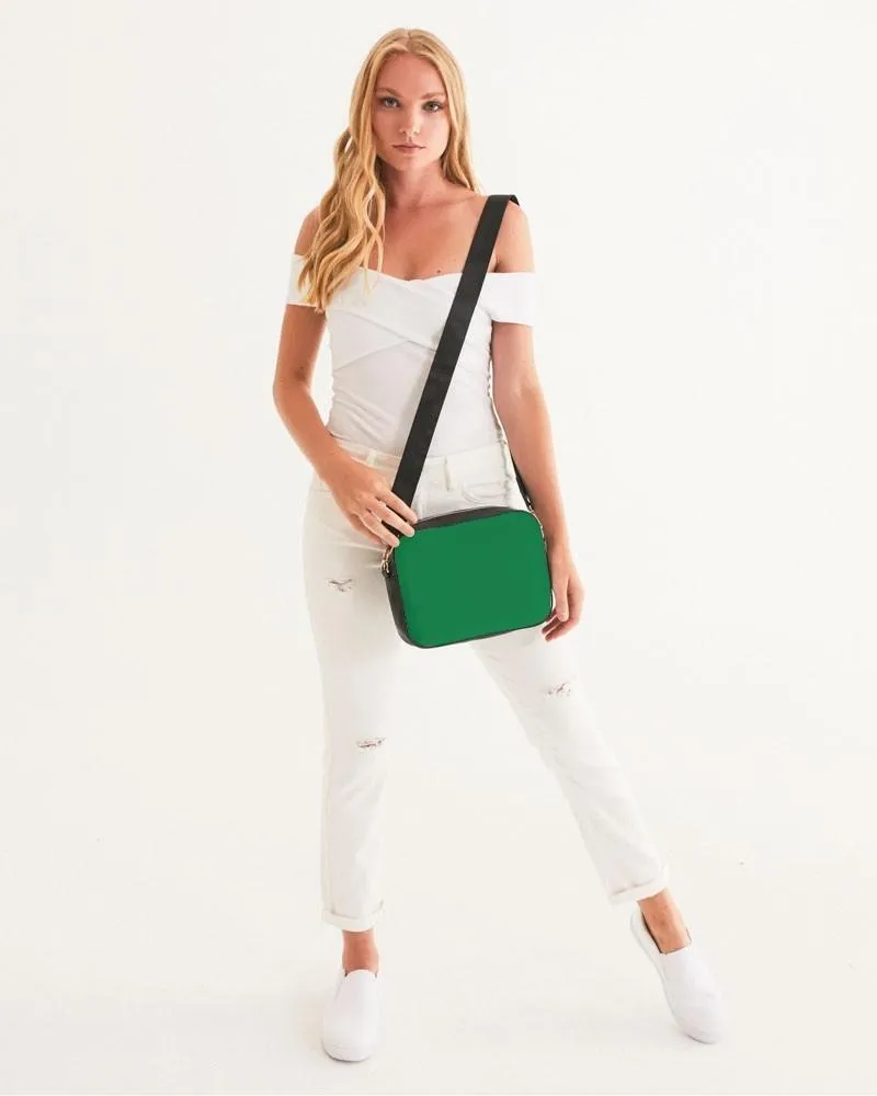 Shaded Green Crossbody Bag | C100M0Y100K30