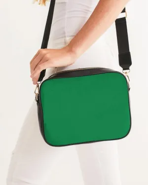 Shaded Green Crossbody Bag | C100M0Y100K30