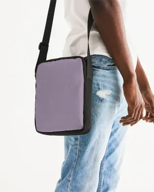 Shaded Pale Pastel Purple Gray Messenger Pouch | C15M30Y0K30