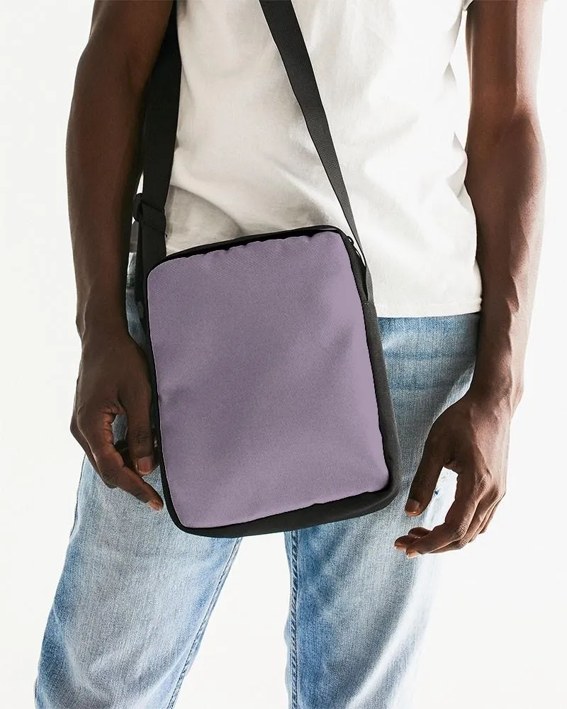 Shaded Pale Pastel Purple Gray Messenger Pouch | C15M30Y0K30
