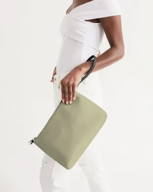 Shaded Pale Pastel Yellow Gray Zip Pouch | C0M0Y30K30