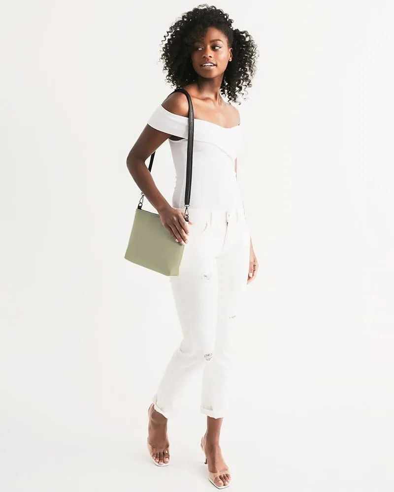Shaded Pale Pastel Yellow Gray Zip Pouch | C0M0Y30K30