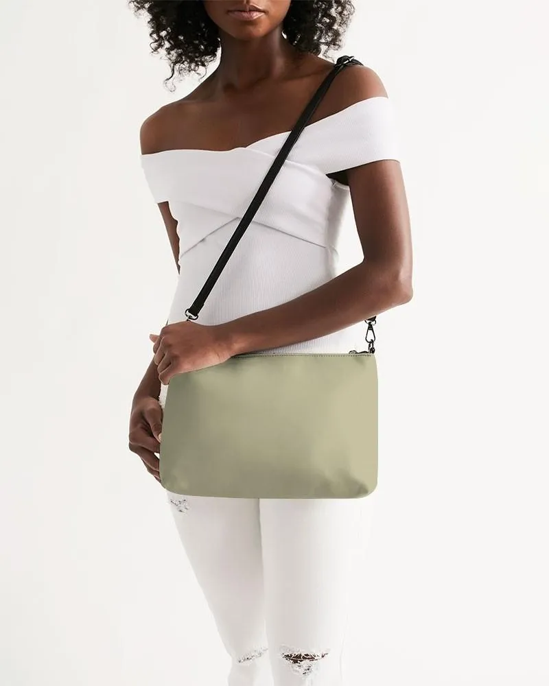 Shaded Pale Pastel Yellow Gray Zip Pouch | C0M0Y30K30