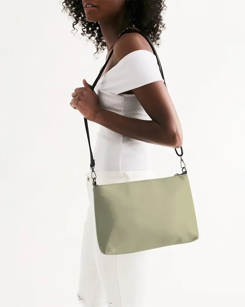 Shaded Pale Pastel Yellow Gray Zip Pouch | C0M0Y30K30