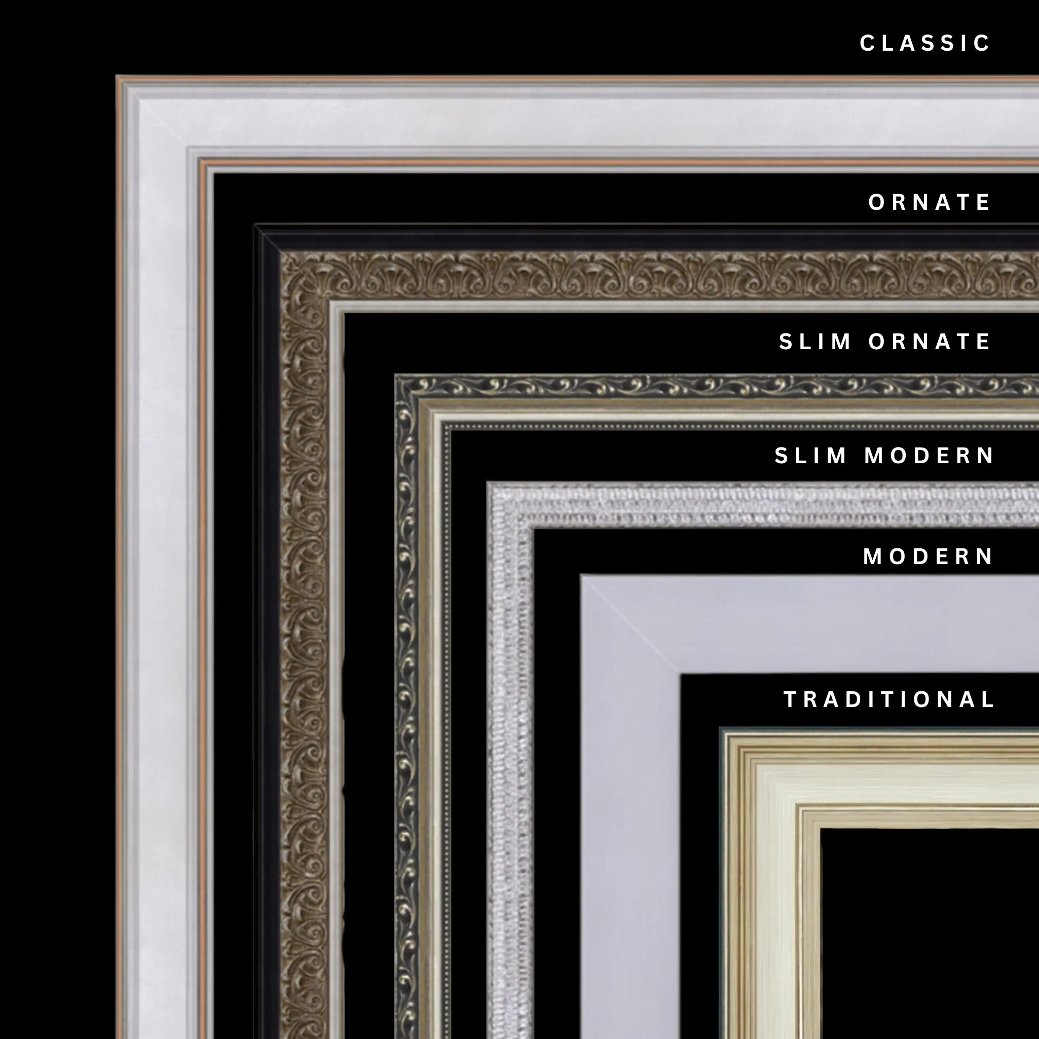 Silver 19x18 Picture Frame Ornate Traditional Classic Antique