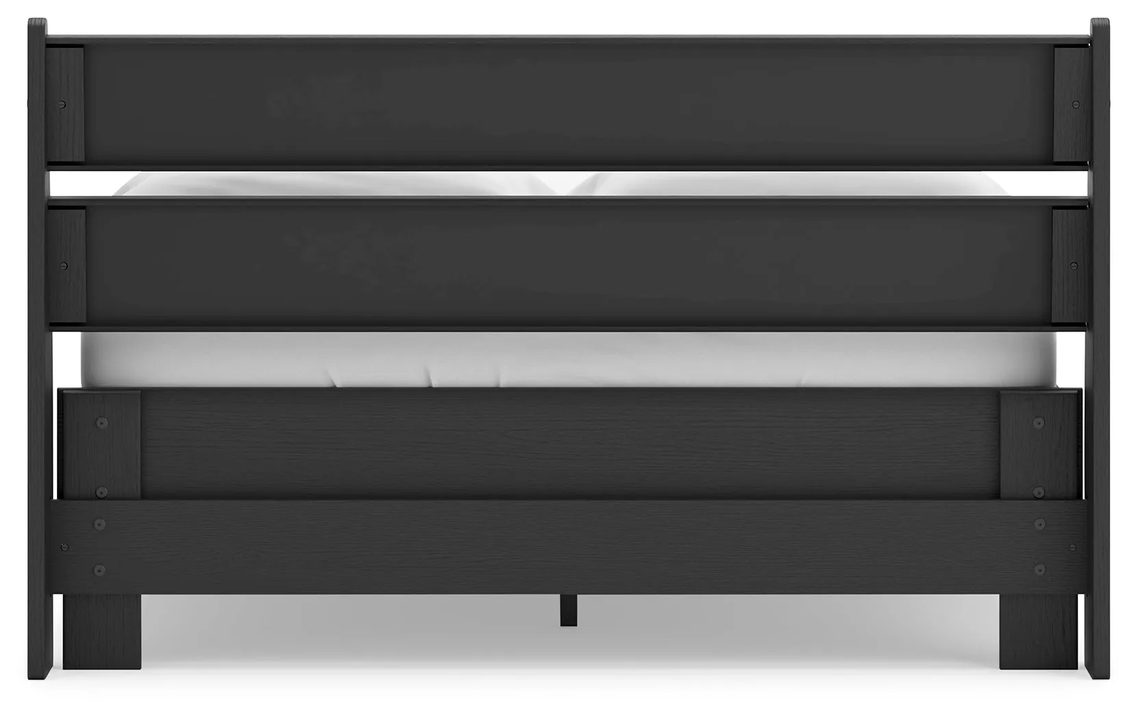 Socalle Full Panel Headboard with Dresser and 2 Nightstands in Black