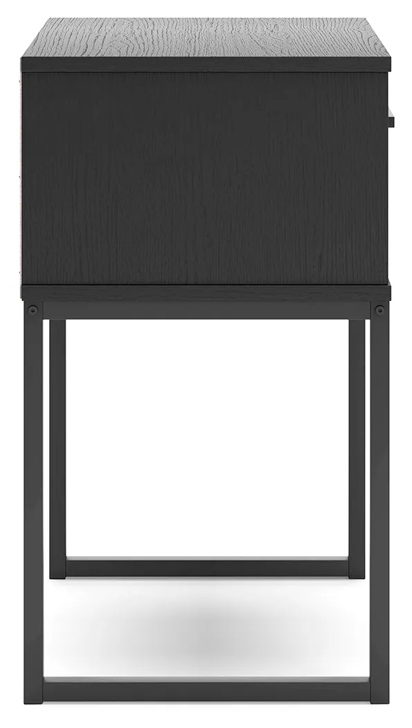 Socalle Full Panel Headboard with Dresser and 2 Nightstands in Black