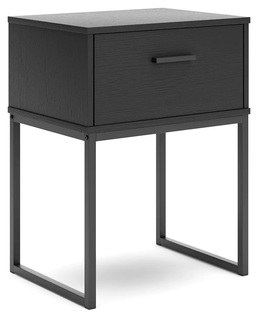 Socalle Full Panel Headboard with Dresser and 2 Nightstands in Black