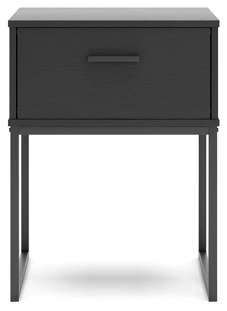 Socalle Full Panel Headboard with Dresser and 2 Nightstands in Black