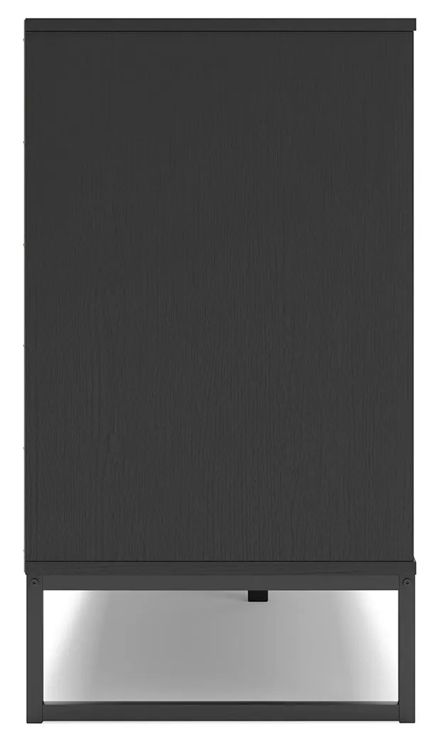 Socalle Full Panel Headboard with Dresser and 2 Nightstands in Black