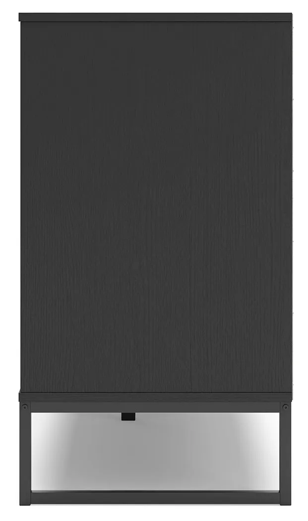 Socalle Full Panel Headboard with Dresser and 2 Nightstands in Black