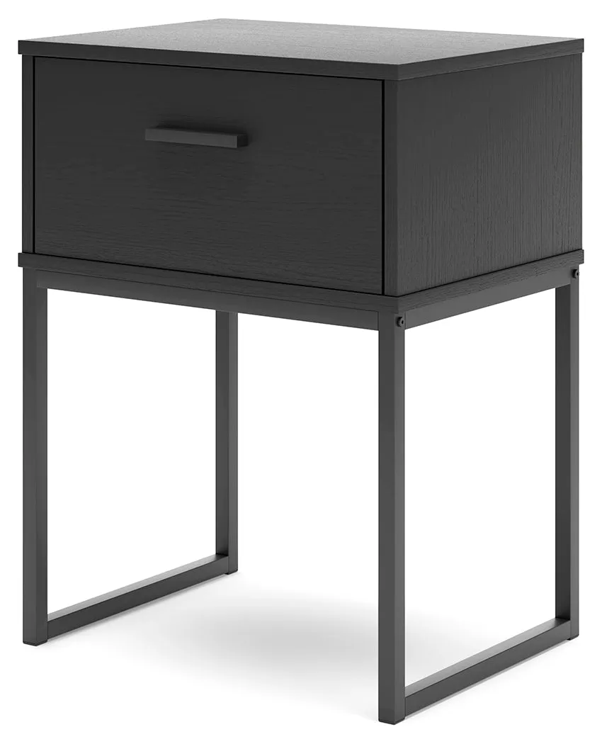 Socalle Full Panel Headboard with Dresser and 2 Nightstands in Black