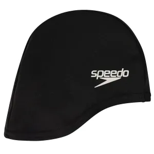 Speedo Polyester Swim Cap - Youth - Black