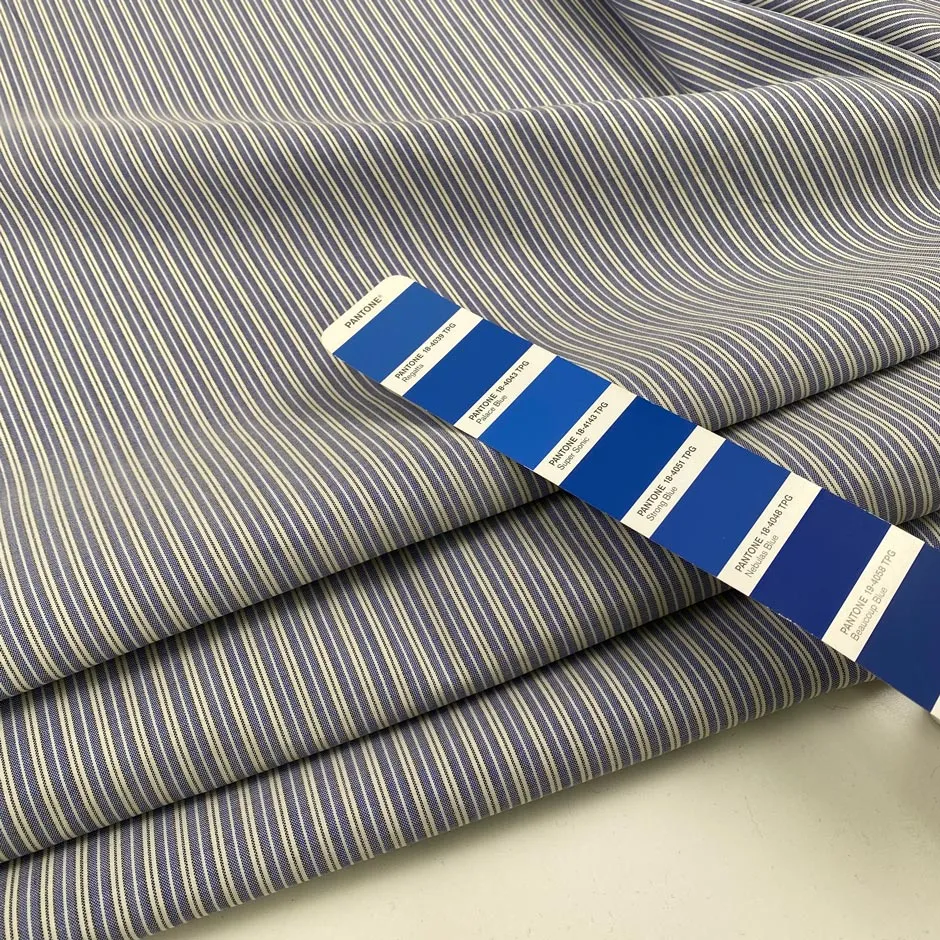 Striped virgin wool