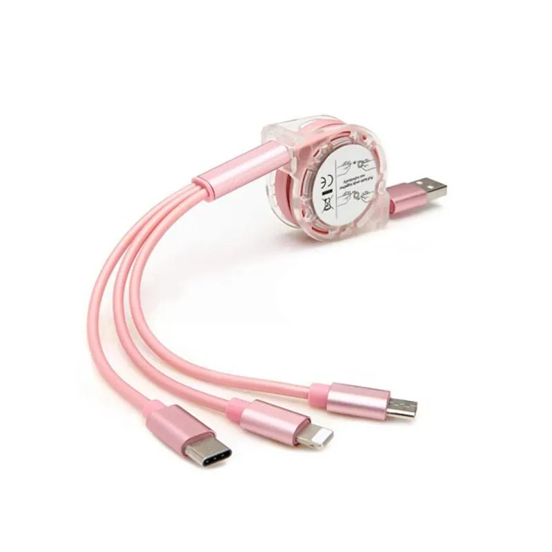 Three in One USB Charging Cable