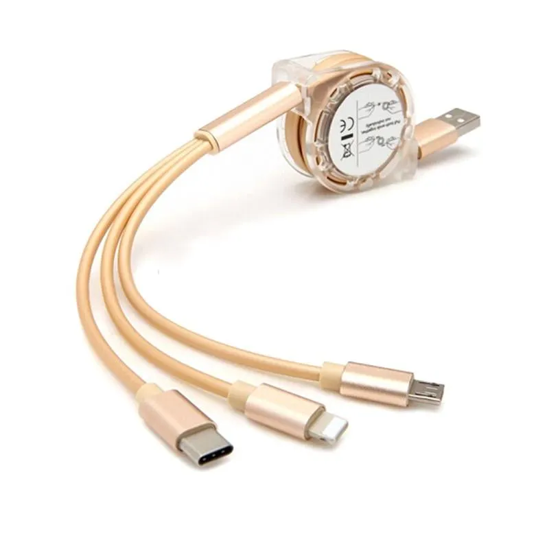 Three in One USB Charging Cable