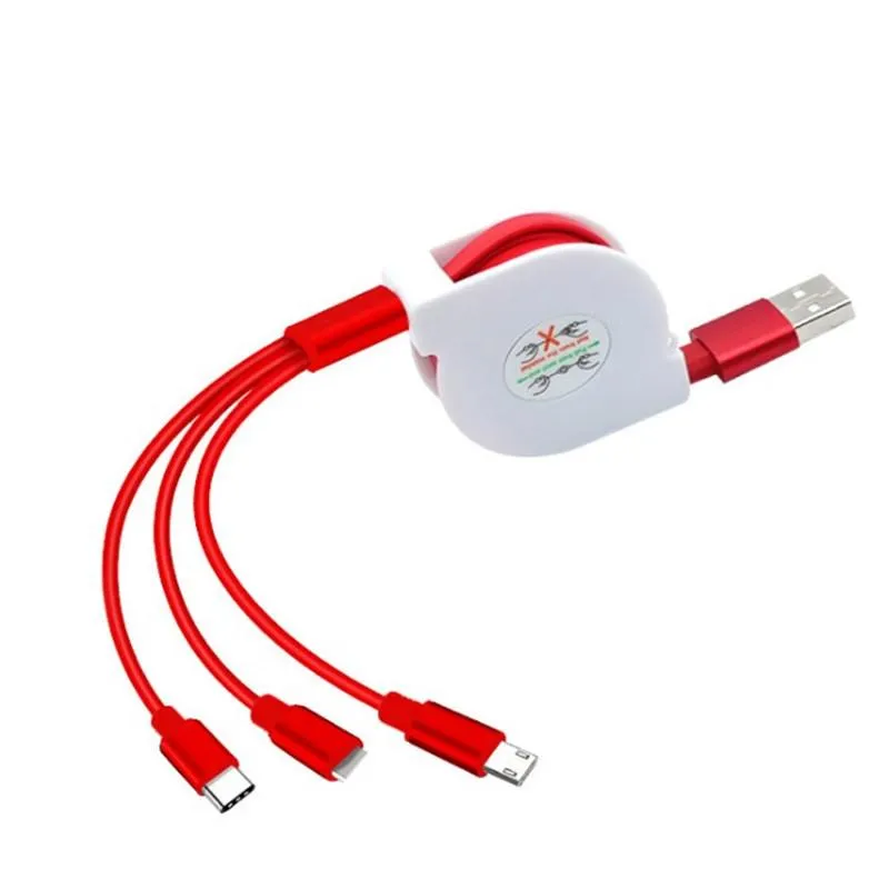 Three in One USB Charging Cable