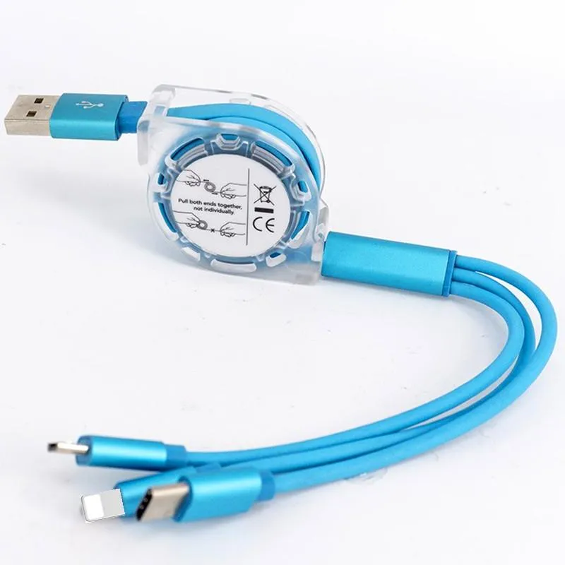 Three in One USB Charging Cable