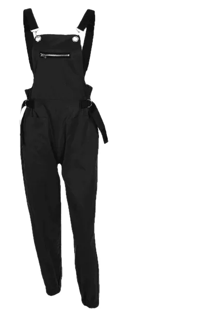 Trendy Casual Ladies' Sleeveless Cotton Jumpsuits With Adjusted Strap