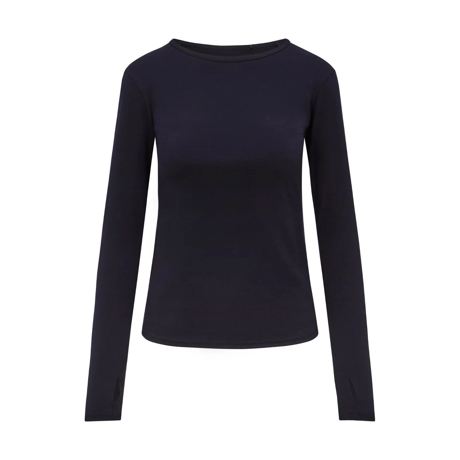 Womens Merino Long Sleeve,  Midnight